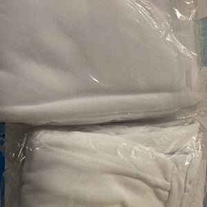 White joggers